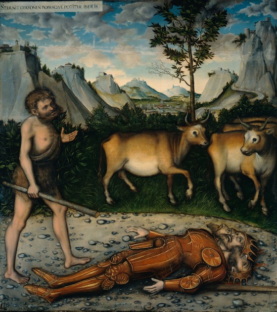 Hercules and the Cattle of Geryones (From The Labours of Hercules) a Lucas Cranach il Vecchio