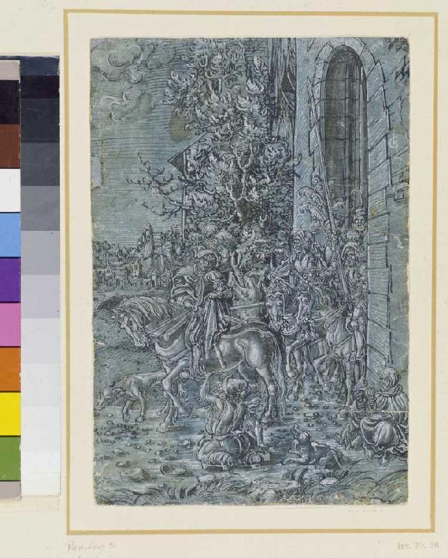 The St. Martin and the beggar a Lucas Cranach il Vecchio