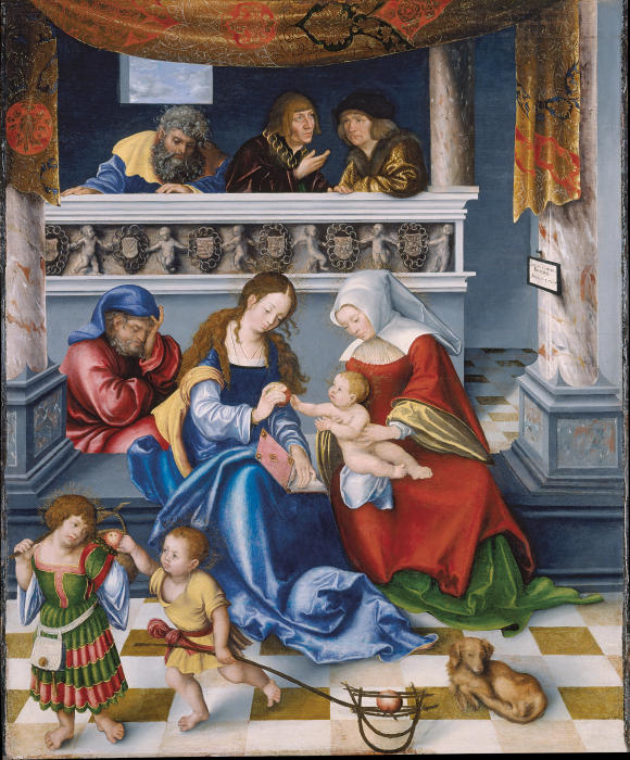 The Holy Kinship a Lucas Cranach il Vecchio
