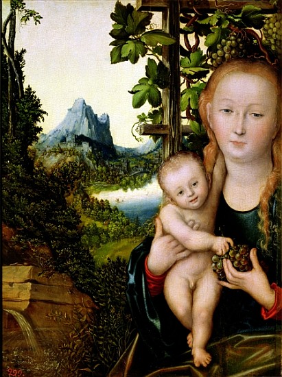 Madonna and Child, c.1525 a Lucas Cranach il Vecchio