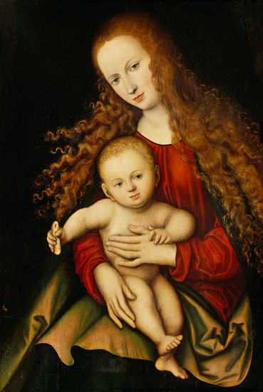 Maria with the child a Lucas Cranach il Vecchio
