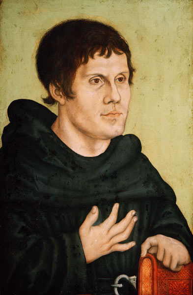 Portrait of Martin Luther (1483-1546) a Lucas Cranach il Vecchio