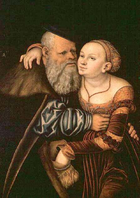 The Old Lover a Lucas Cranach il Vecchio