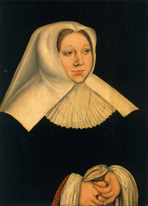 Portrait of Margaret of Austria (1480-1530) a Lucas Cranach il Vecchio