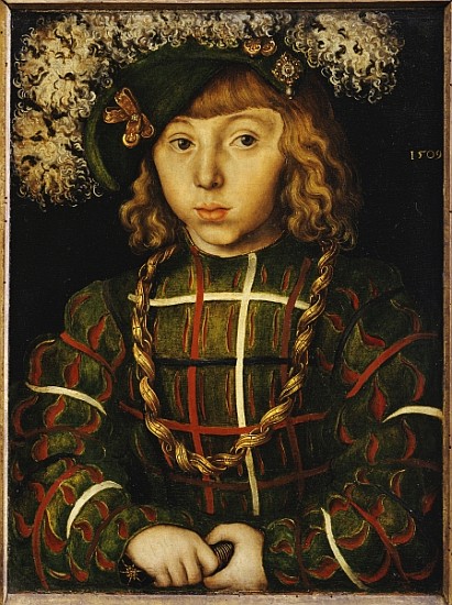 Portrait of Johann Friedrich, later Kurfuerst der Grossmuetige von Saschen a Lucas Cranach il Vecchio