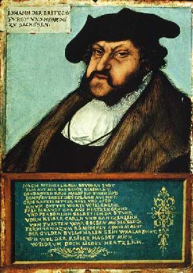 Portrait of John I (1468-1532) the Steadfast, Elector of Saxony