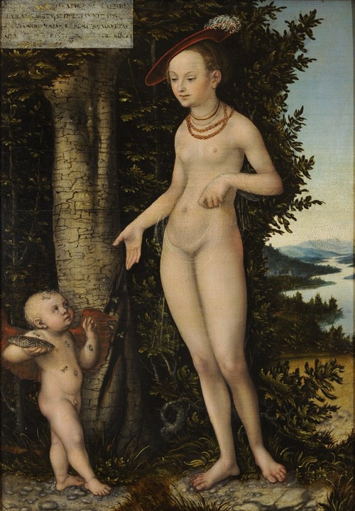 Venus with Cupid the Honey Thief a Lucas Cranach il Vecchio