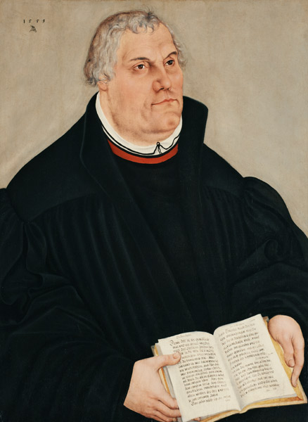 Bildnis Martin Luthers a Lucas Cranach d. J.