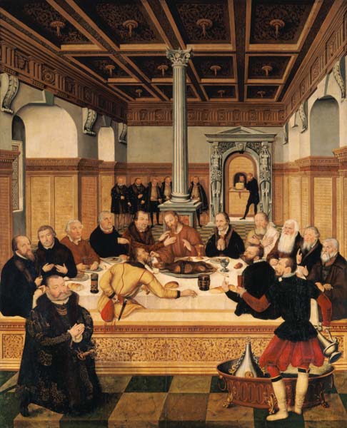 Cranach d.J., Das Abendmahl a Lucas Cranach d. J.
