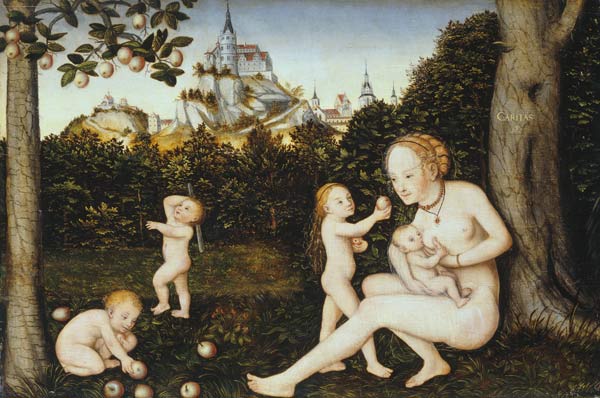 Charity a Lucas Cranach d. J.