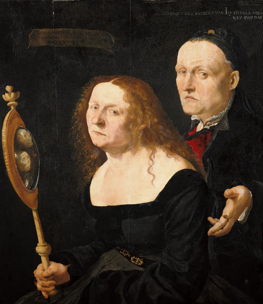 The painter Hans Burgkmair and his Mrs Anna. a Lucas Furtenagel