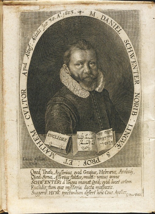 Portrait of Daniel Schwenter (1585-1636) a Lucas Kilian