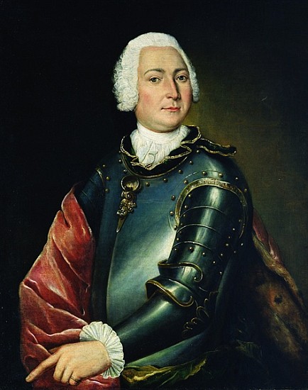 Portrait of Count Ernst Christoph von Manteuffel a Lucas Conrad Pfanzelt