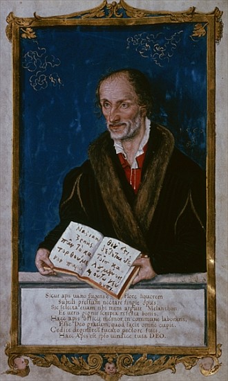 Portrait of Philipp Melanchthon a Lucas (Schule) Cranach