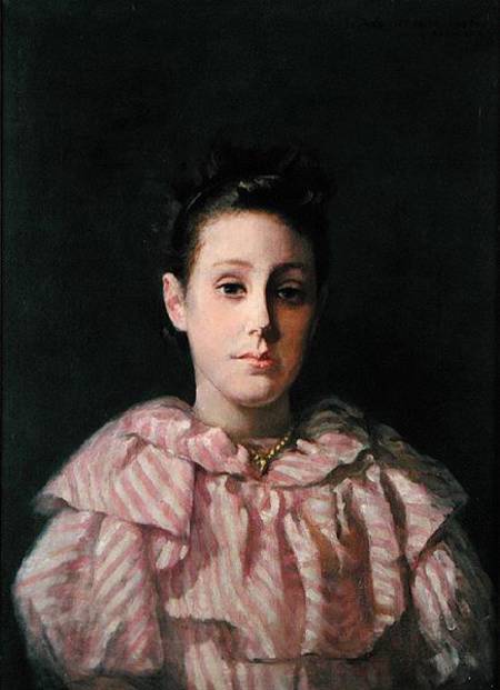 Portrait of a Young Girl a Lucius Wolcott Hitchcock