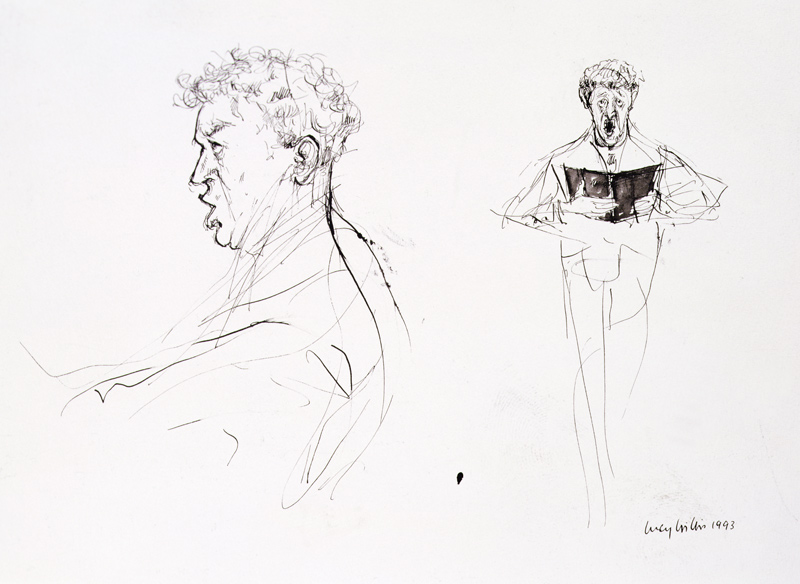 Baritone, 1993 (pen, ink and w/c)  a Lucy Willis