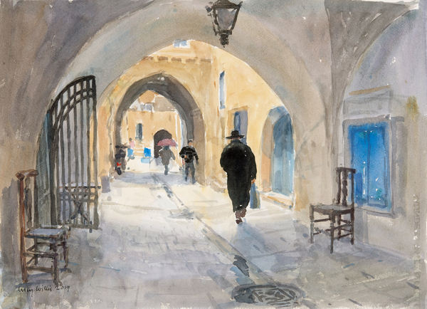 Going Home, Habad Street, Jerusalem a Lucy Willis