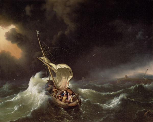 Christ in the Storm on the Sea of Galilee a Ludolf Backhuyzen
