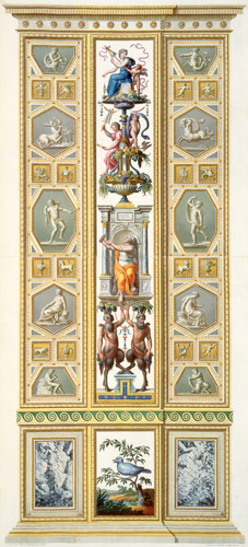 Panel from the Raphael Loggia at the Vatican, from 'Delle Loggie di Rafaele nel Vaticano', engraved a Ludovicus Tesio Taurinensis