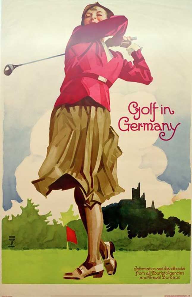 Golf in Germany / Information and Handbooks from all Tourist Agencies and Travel Bureaus a Ludwig Hohlwein