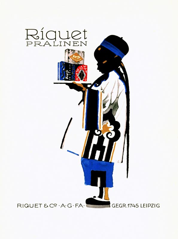 Riquet chocolate products a Ludwig Hohlwein