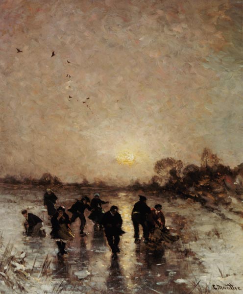 On the ice. a Ludwig Munthe
