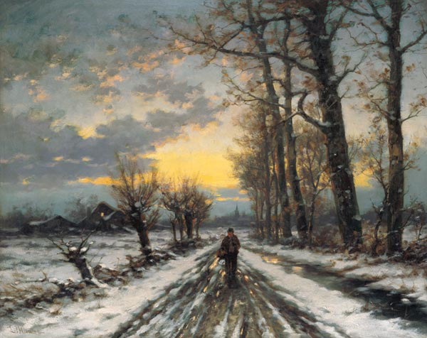 Hiker in the dawn a Ludwig Munthe