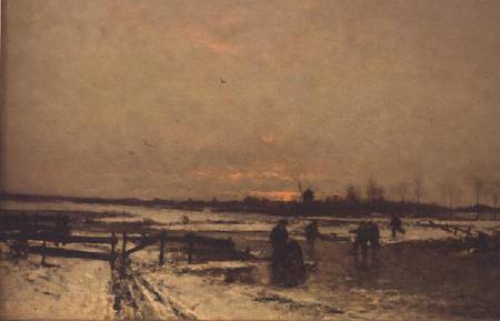 Winter Scene a Ludwig Munthe