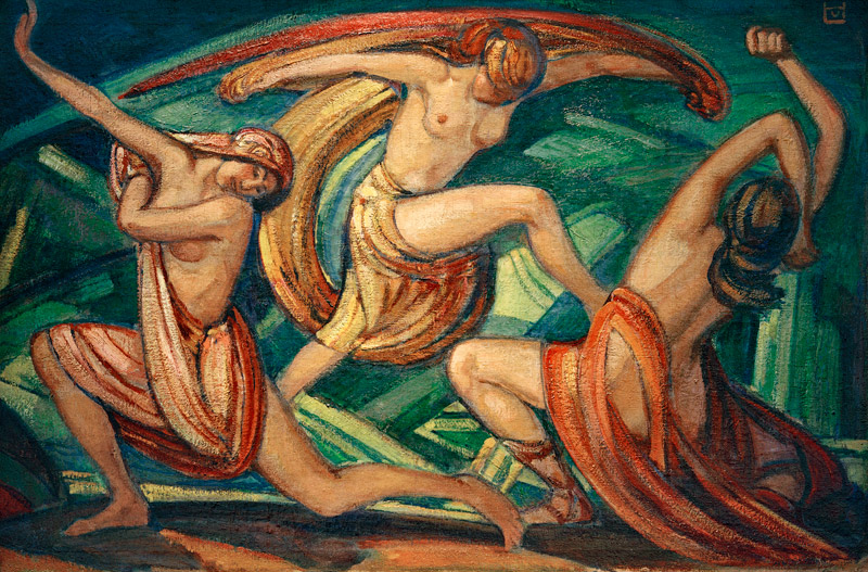 Drei tanzende Frauen a Ludwig von Hofmann