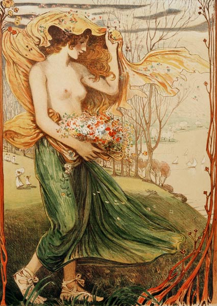 Flora (Verlobungsbild) a Ludwig von Hofmann