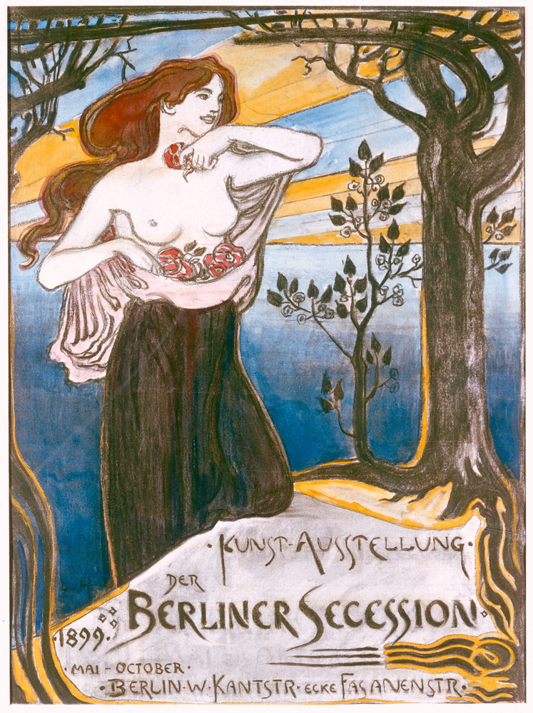 Plakat Berliner Sezession a Ludwig von Hofmann