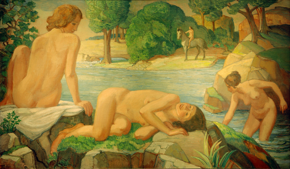 Sommer (Frauen am Teich) a Ludwig von Hofmann