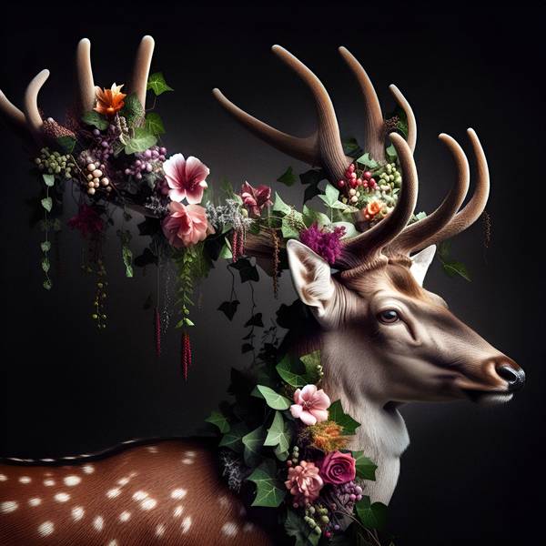 Deer flower a Luigi M. Verde