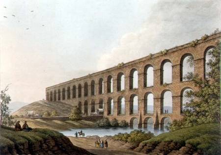 Aqueduct near Belgrade, Serbia, plate 6 from 'Views in the Ottoman Dominions', pub. by R. Bowyer a Luigi Mayer