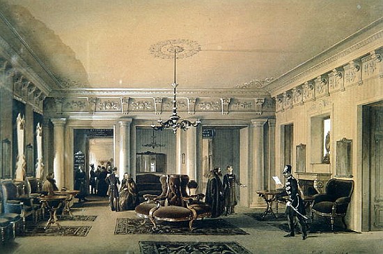 The Waiting Room of the Stagecoach Station in St. Petersburg a Luigi (Ludwig Osipovich) Premazzi