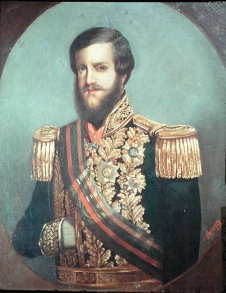 Pedro II (1825-91) Emperor of Brazil a Luis de Miranda Pereira Visconde de Menezes