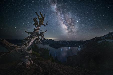 Milky Way over Crater Lake