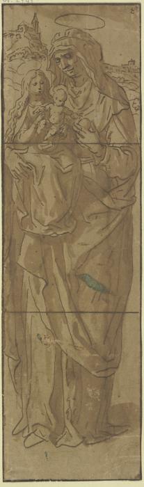 Die Heilige Anna mit der das Christuskind tragenden Maria auf dem Arm
