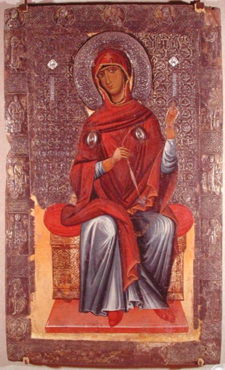 Virgin Mary, from the Annunciation a Macedonian School
