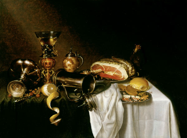 A Breakfast Piece (panel) a Maerten Boelema de Stomme