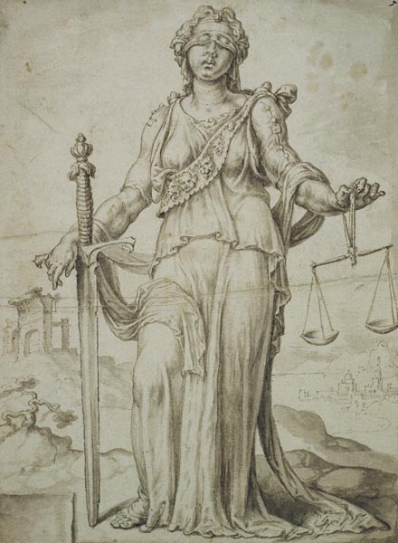 Justitia. a Maerten van Heemskerck