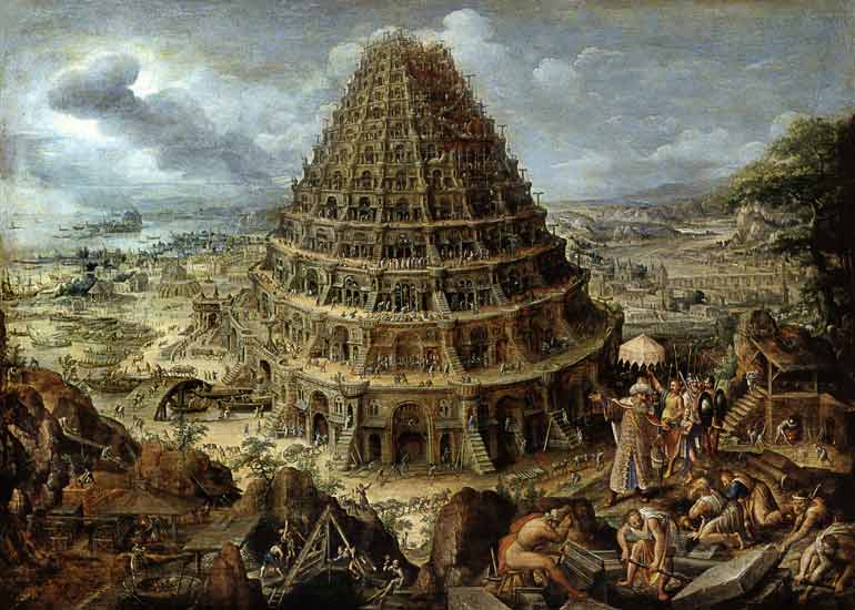 The tower making to Babel a Maerten van Valckenborch