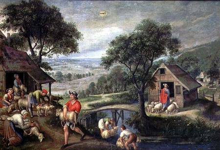 Parable of the Good Shepherd a Maerten van Valckenborch