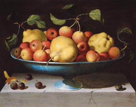 Fruit bowl with apples and pears