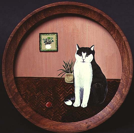 Cat and a Red Ball  a  Maggie  Rowe