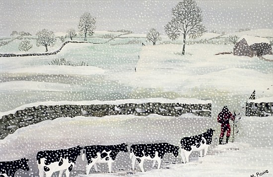 Cotswold: Winter Scene  a  Maggie  Rowe