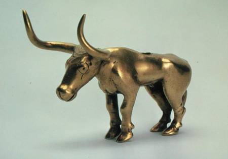 Figure of a bull, from the  burial mound of the Northern Caucasus a Maikop