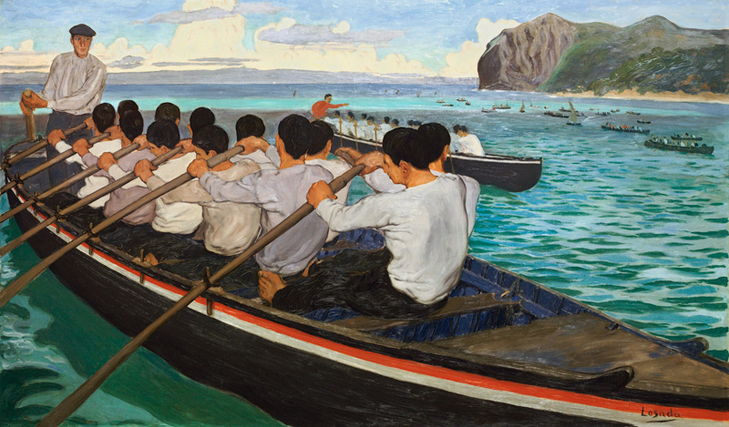 The oarsmen a Manuel Losada