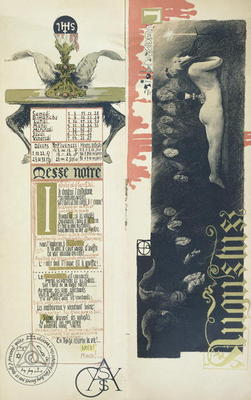 The Black Mass, the month of August for a magic calendar published in 'Art Nouveau' review, 1896 (co a Manuel Orazi
