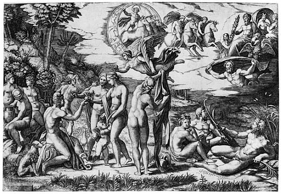 The Judgement of Paris a Marcantonio Raimondi